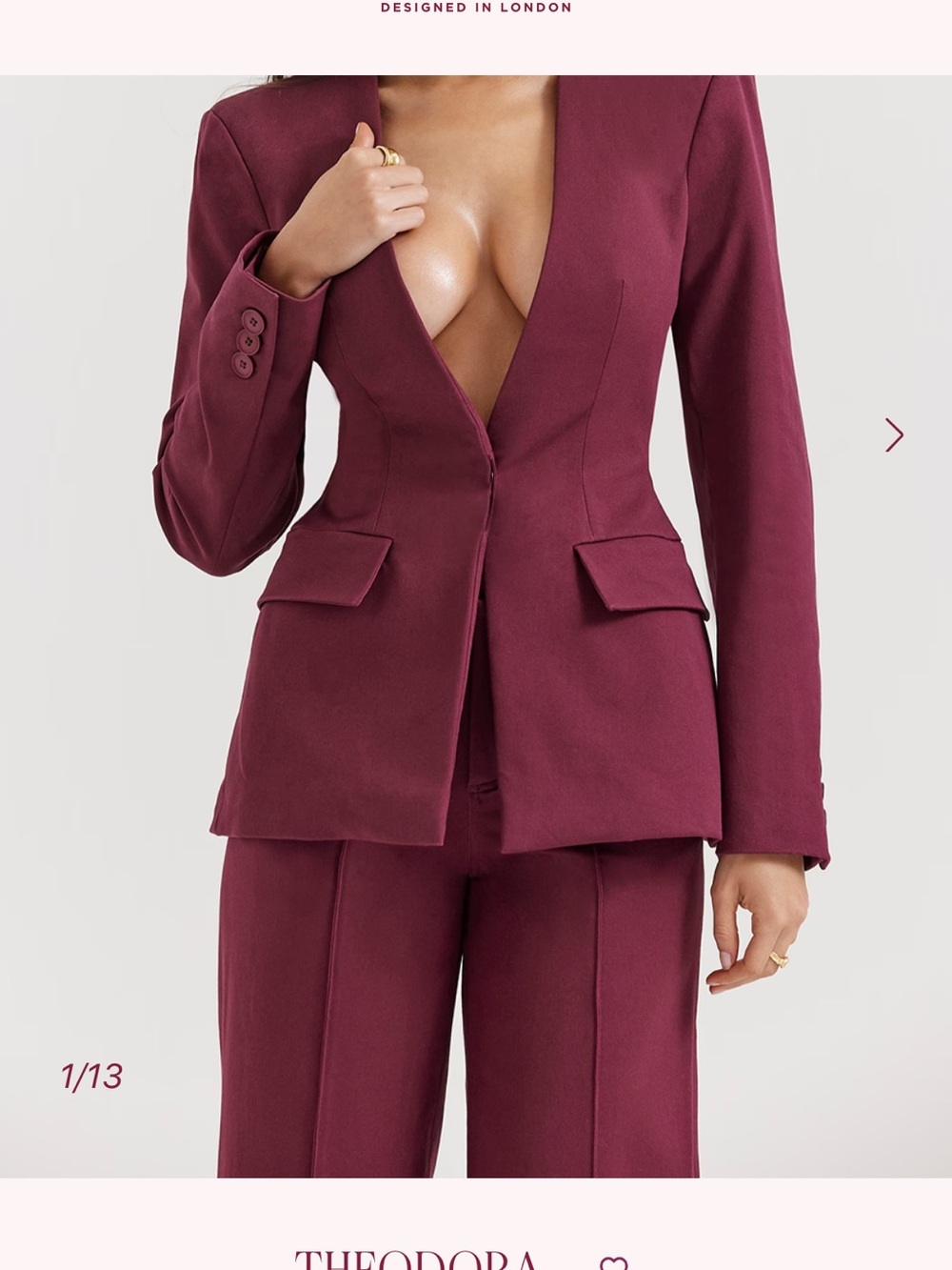 Wine Women's Blazer